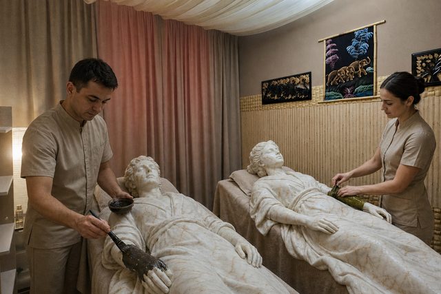 Минеральные обертывания для пары в Pandora SPA